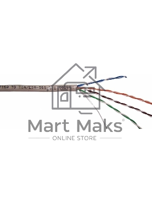 Кабель информационный Lanmaster TWT-5EUTP2-LSZH кат.5е U/UTP не экранированный 2X2X24AWG LSZH внутренний 305м белый	