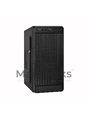 Компьютерный корпус ExeGate EX283124RUS Minitower ExeGate BAA-108 Black, mATX, <AAA450, 80mm>, 2*USB, Audio