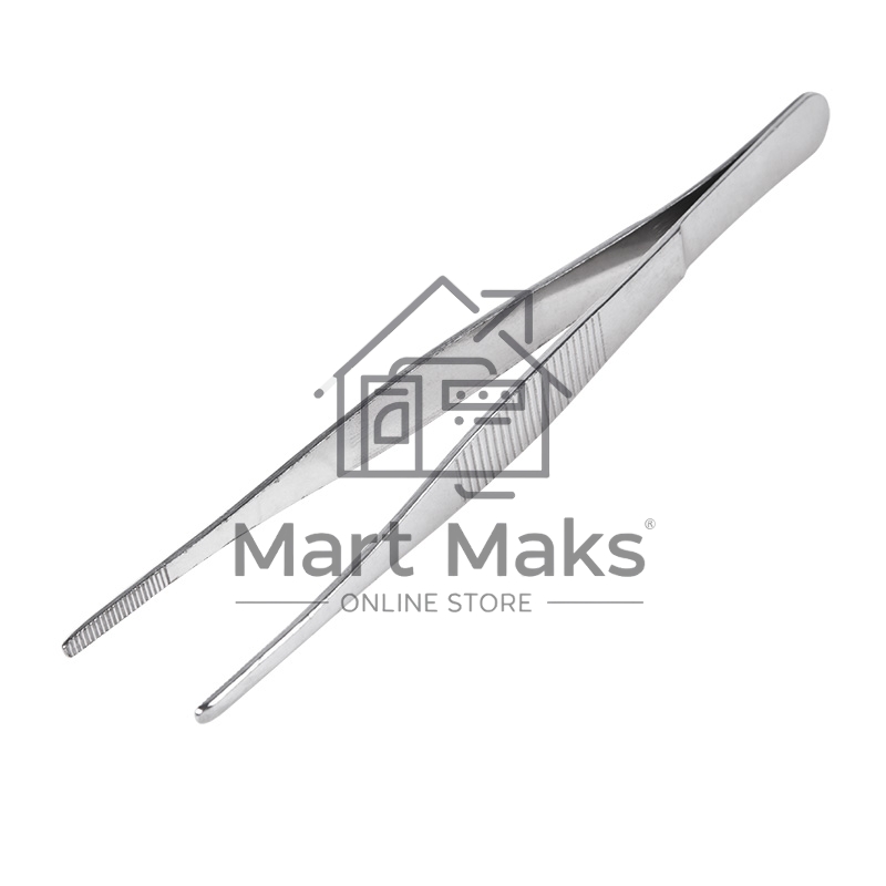 Пинцет прямой Rexant рифленый 160 мм (блистер)