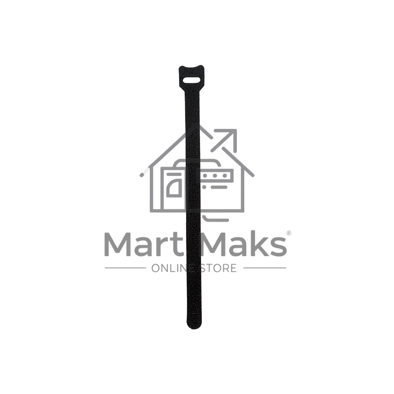 Хомут–липучка многоразовый Rexant 230х13 мм, черный (упак. 12 шт.)