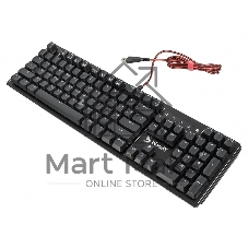 Клавиатура проводная A4 B975 механическая черный USB Gamer LED (подставка для запястий)