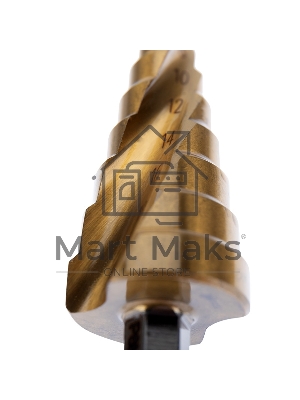 Сверло по металлу ступенчатое ТИТАН 4,0-20,0 мм 76 mm 65 HRC Р6М5 TiN Kranz