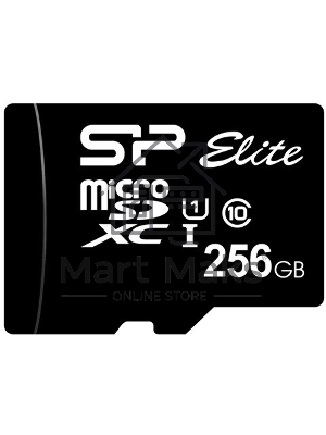 Флеш карта microSDXC 256Gb Class10 Silicon Power SP256GbSTXBV1V20 Elite w/o adapter