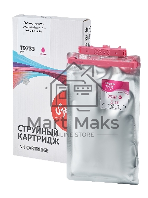 Контейнер с чернилами Sakura C13T973300 (T9733 M) для Epson, пурпурный, 22000 к.