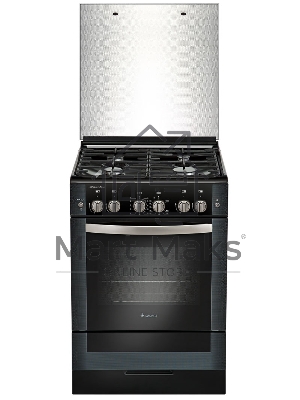 Плита газовая Gefest ПГ 6300-02 0046 черный, конфорок 4 шт, духовка 52 л, 60 см x 85 см x 60 см