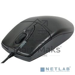 Мышь проводная A4Tech OP-620D черный, 1000 dpi, USB, кнопки - 4