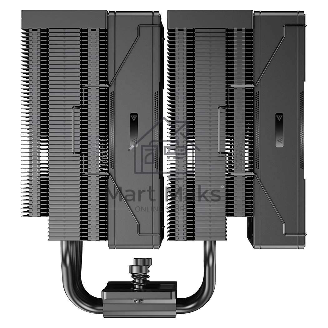 Кулер для процессора PCCooler RZ620 BK (260W, 4-pin PWM, 157.5mm, Al/Cu, 6x6mm, 1x120mm, 86.73CFM, 32dBA, 2200RPM, S: 1851/1700/1200/115X, AM5/AM4, black)