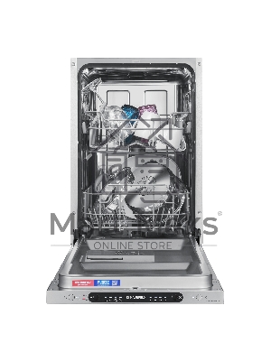 Встраиваемая посудомоечная машина Maunfeld MLP4249G02, серебристый, 44.8 см, 9 компл., 49 дБ, класс A++