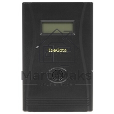 Источник бесперебойного питания ExeGate Smart LB-2200.LCD.AVR.4SH.USB (2200VA/1300W, цветной LCD, AVR, 4*Schuko, USB, батарея 12V 9Ah - 2 шт., металлический корпус, Black)