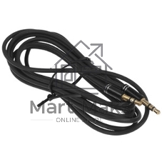 Кабель аудио Cablexpert CCAB-02-35MM-2MB, 3.5 Jack (M)/3.5 Jack (M), черный, 2м, блистер