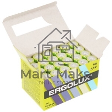 Элемент питания алкалиновый Ergolux LR6 Alkaline BP-24 (уп.24шт)