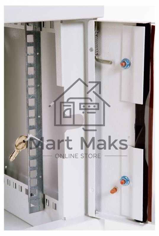 Шкаф настенный ЦМО ШРН-12.650 12U 600x650мм пер.дв.стекл несъемные бок.пан. 50кг серый