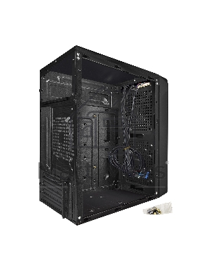 Компьютерный корпус ExeGate EX283124RUS Minitower ExeGate BAA-108 Black, mATX, <AAA450, 80mm>, 2*USB, Audio