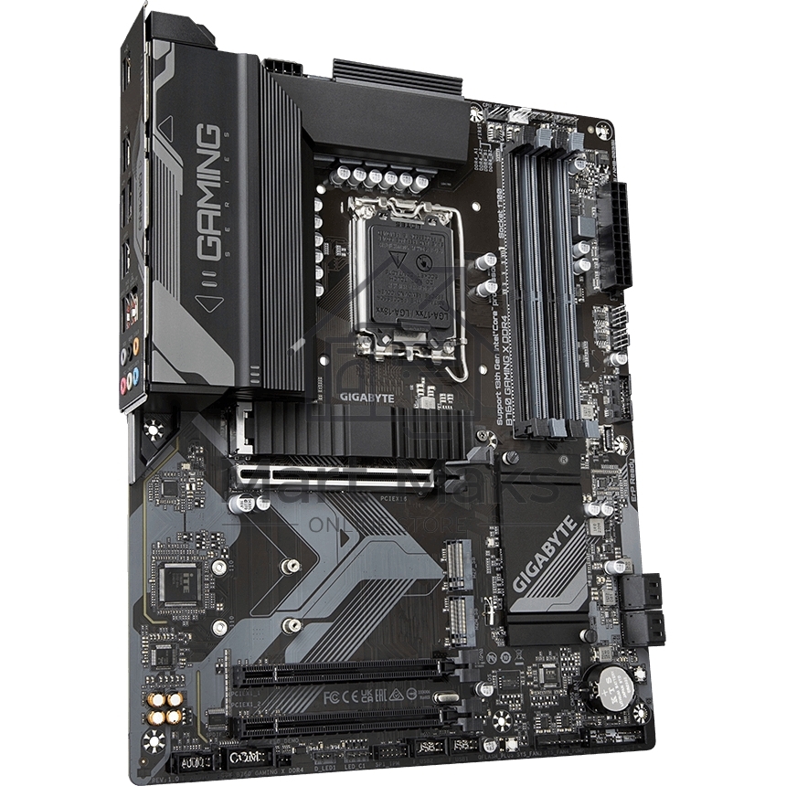 Материнская плата Gigabyte B760 GAMING X DDR4, LGA 1700, Intel B760, 4xDDR4, 4xSATA, 3xM.2, 1xPCIe 4.0 x16, 2xPCIe 3.0 x1, 1xHDMI, 1xDP, 1x 2.5Gb LAN, 1xUSB 3.2 Gen 2, 2xUSB-A 3.2 Gen 1, 5xUSB-A 2.0, 6x3.5 мм, 7.1, ATX