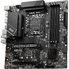 Материнская плата MSI PRO B760M-A WIFI DDR4, LGA 1700, Intel B760, 4xDDR4, 4xSATA, 2xM.2, 1xPCI-E 4.0 x16, 1xPCI-E 4.0 x4, 1xPCI-E x1, 2xHDMI, 2xDP, 1x 2.5Gb LAN, 2xUSB-A 2.0, 2xUSB-A 3.2 Gen 1, 2xUSB-A 3.2 Gen 2, 3x3.5 мм, 7.1, Micro-ATX
