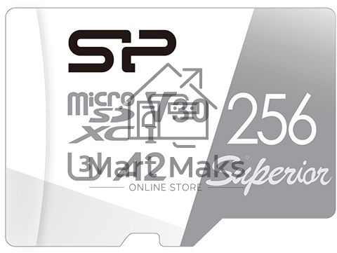 Флеш карта microSD 256GB Silicon Power Superior Pro A2 microSDXC Class 10 UHS-I U3 Colorful 100/80 Mb/s