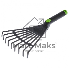 Грабли веерные 9-зубые Palisad 175х350 мм, пластиковые