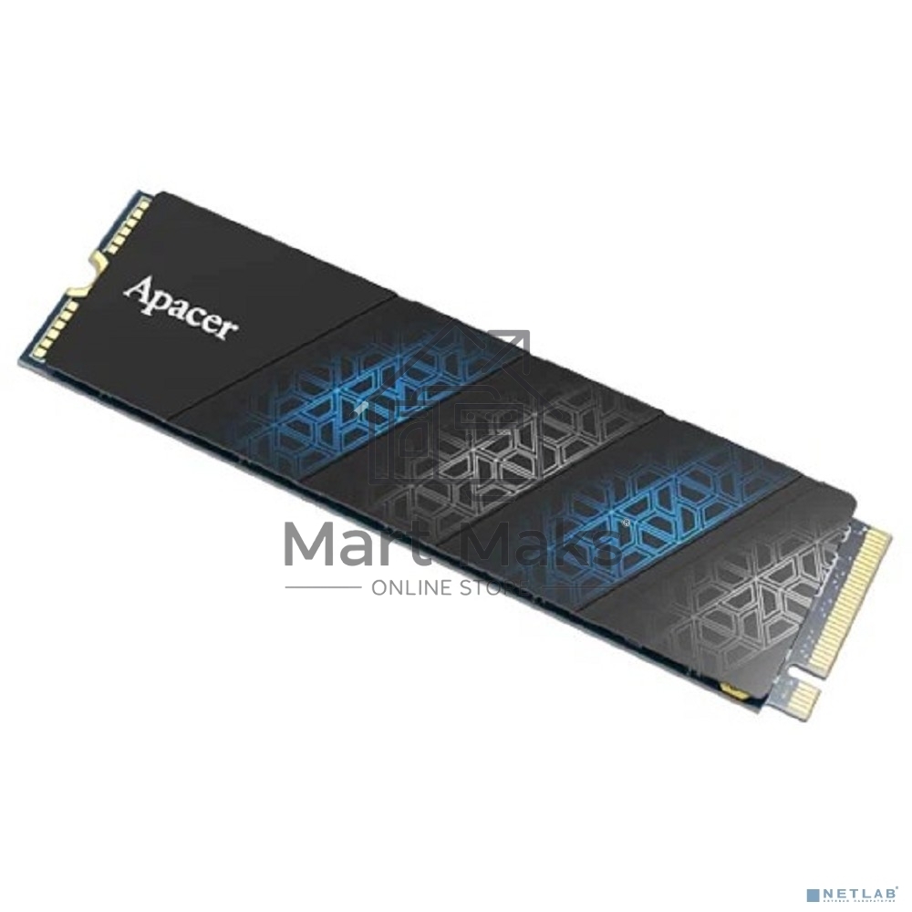 Накопитель SSD Apacer AS2280P4U PRO, 512Gb, PCIe 3.0 x4, M.2 2280, NVMe, R/W 3500/2300, с радиатором