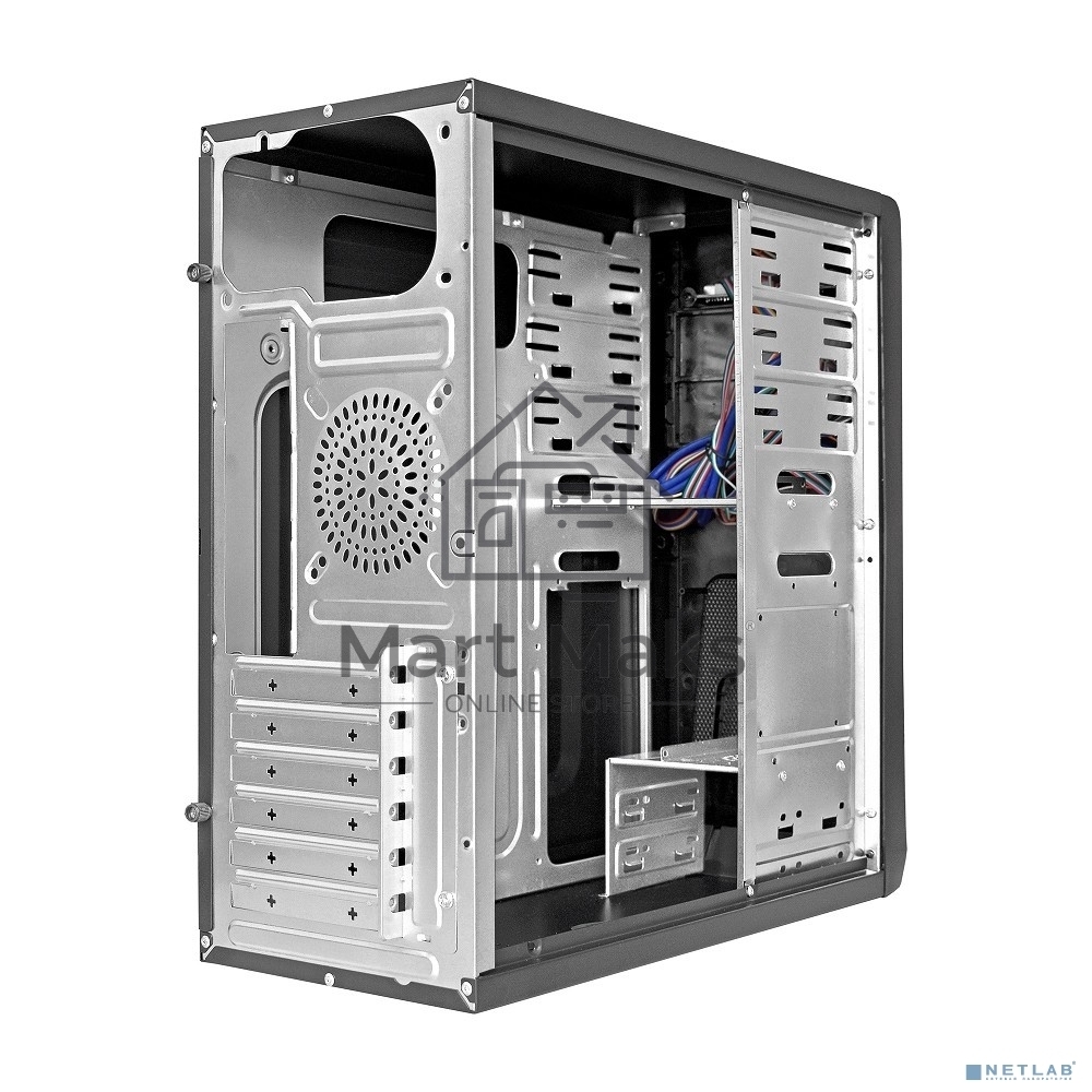 Компьютерный корпус Miditower ExeGate CP-603UB Black, ATX, <CP450W, 80mm>, 2*USB+2*USB3.0, Audio, замок блокировки кнопки питания