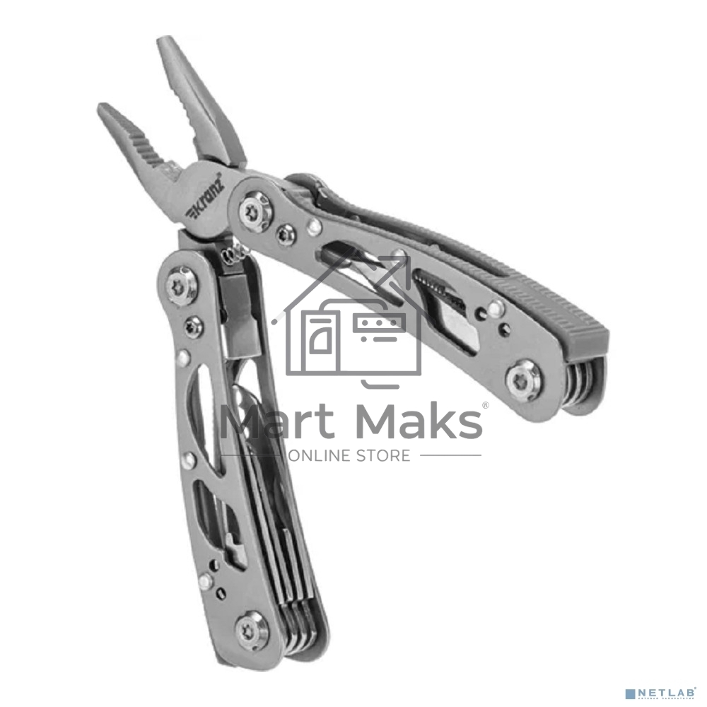 Мультитул KRANZ KR-12-4902-2 10 функций, 113мм