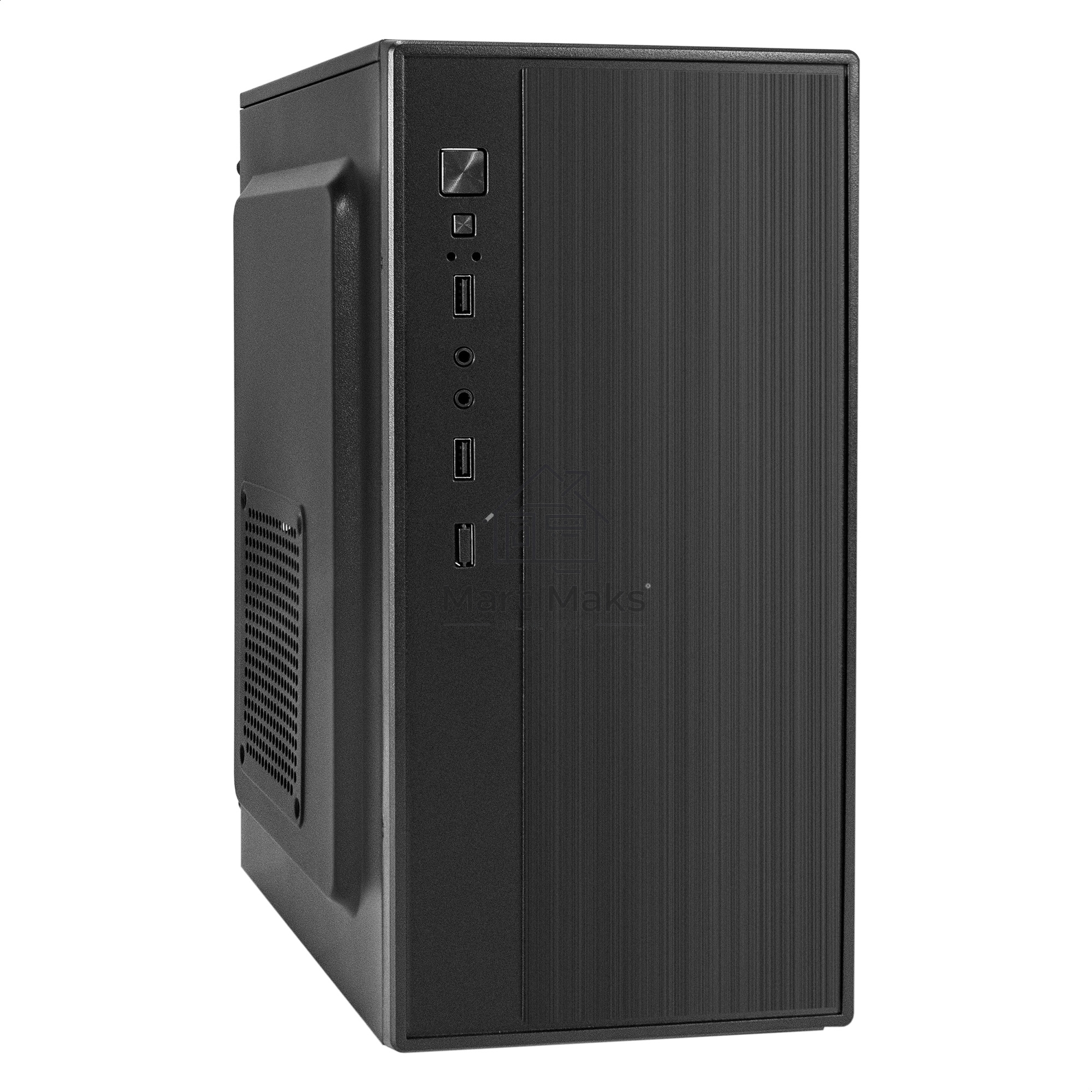Компьютерный корпус Minitower ExeGate BAA-408-AAA350 (mATX, БП AAA350 с вент. 8см, 2*USB, HD Audio, черный)
