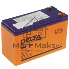 Аккумуляторная батарея Delta CT 1209.1 12В/9А·ч, клемма Болт + гайка Ø 6 мм (151х71х107мм (112мм); 2,65кг; Срок службы 5л