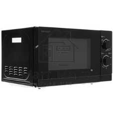 Микроволновая печь Sharp R-6000RK черный, 20 л, 800 Вт, переключатели - поворотный механизм