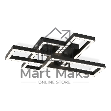 Потолочный светодиодный светильник Ambrella light FA1002/2+2 BK черный 65W 3000K-6400K 550*453*130 (ПДУ ИК)
