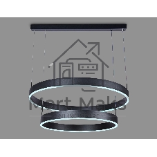 Светильник Ambrella light FA6618/2 BK черный 119W D600/800*750 (ПДУ РАДИО 2.4G)
