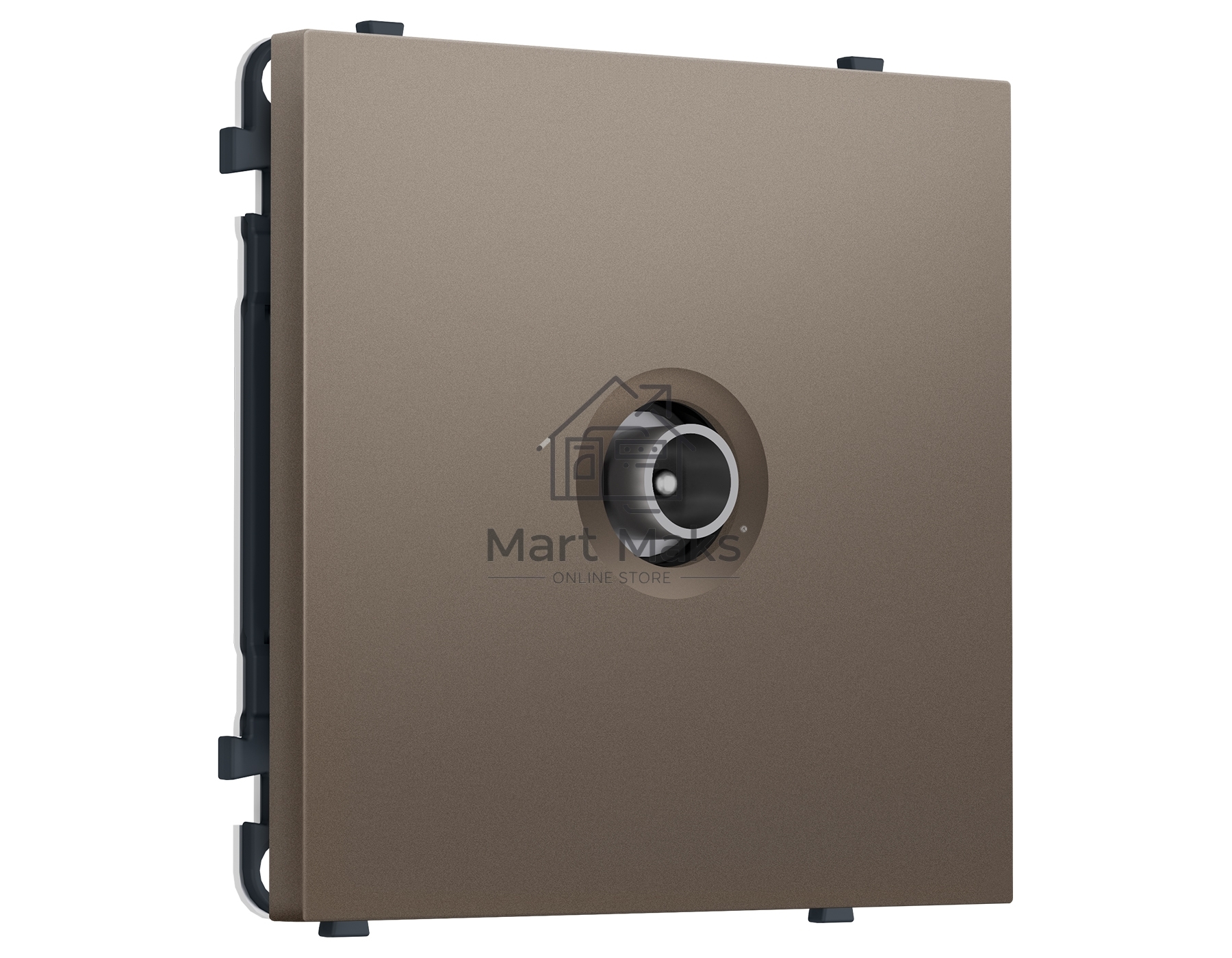 Комплект механизма TV розетки проходной SIGMA Темная бронза матовый 5-1000 MHz 4dB QUANT PRO (SP6430, PR211)