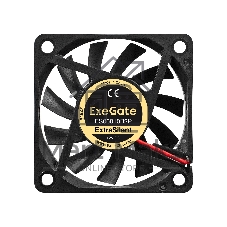 Вентилятор 12В DC ExeGate ExtraSilent ES06010B2P (60x60x10 мм, 2-Ball (двойной шарикоподшипник), 2pin, 2000RPM, 16dBA)