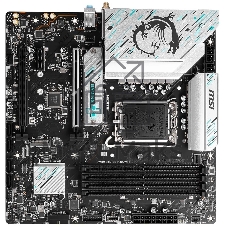 Материнская плата MSI B760M GAMING PLUS WIFI, LGA1700, Intel B760, 4xDDR5, 4xSATA, 2xM.2, 1xPCIe 4.0 x16, DisplayPort, HDMI, 1x2.5Gb LAN, 3x3.5 мм, 7.1, microATX
