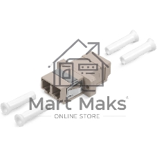 Проходной адаптер оптический Cabeus, LC/LC (MM), Duplex