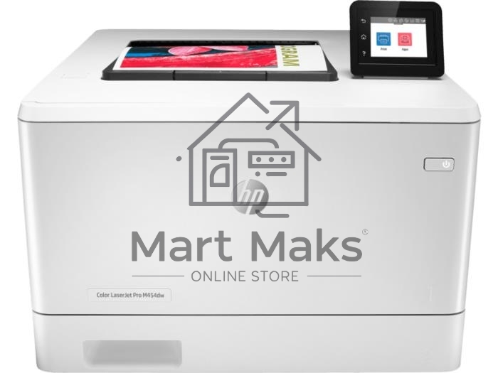 Принтер лазерный HP Color LaserJet Pro M454dw (W1Y45A#B19), А4, цветной, печ. до 27 стр/мин., 600 x 600 dpi, USB, RJ-45, Wi-Fi, BlueTooth, Air Print, Mopria