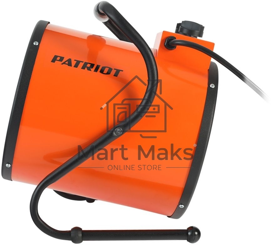 Электрокалорифер PATRIOT PT-R 5 633307265 (Мощность по ступеням 3.0/4.5 кВт, поток воздуха 420м3/час, вес 7кг)
