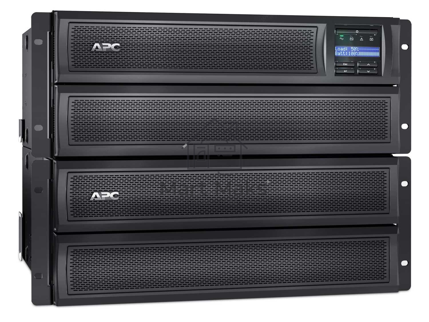 Источник бесперебойного питания APC Smart-UPS X SMX2200RMHV2U 1980Вт 2200ВА черный