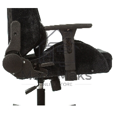 Кресло игровое Бюрократ Knight N1 Fabric черный Light-20, с подголов. крестовина металл