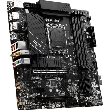 Материнская плата MSI PRO B760M-A WIFI DDR4, LGA 1700, Intel B760, 4xDDR4, 4xSATA, 2xM.2, 1xPCI-E 4.0 x16, 1xPCI-E 4.0 x4, 1xPCI-E x1, 2xHDMI, 2xDP, 1x 2.5Gb LAN, 2xUSB-A 2.0, 2xUSB-A 3.2 Gen 1, 2xUSB-A 3.2 Gen 2, 3x3.5 мм, 7.1, Micro-ATX