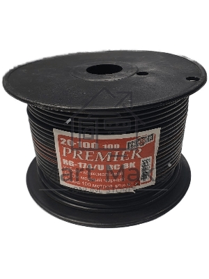 Кабель Premier RG-174/U BC BK 100м. черный (20-100 100)