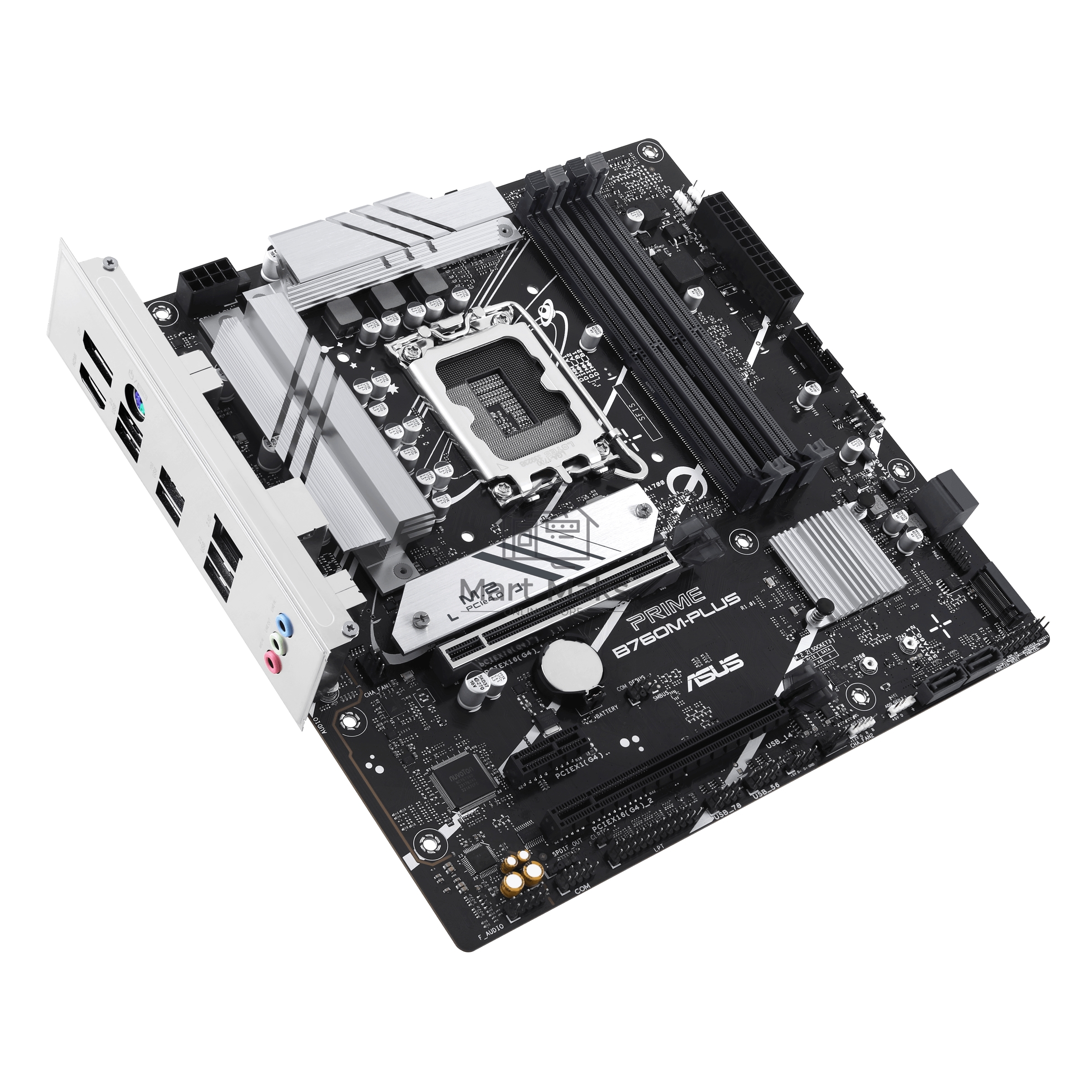 Материнская плата ASUS PRIME B760M-PLUS, LGA 1700, Intel B760, 4xDDR5, 4xSATA, 2xM.2, 1xPCIe 4.0 x4, 1xPCIe x1, 1xDP, 1xHDMI, 1x 2.5Gb LAN, 2xUSB-A 3.2 Gen 2, 4xUSB-A 2.0, 3x3.5 мм, 7.1, mATX