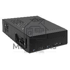Компьютерный корпус Desktop ExeGate MI-208U2 (mini-ITX/mATX, без БП, 1хUSB+2хUSB 3.0, аудио, черный)