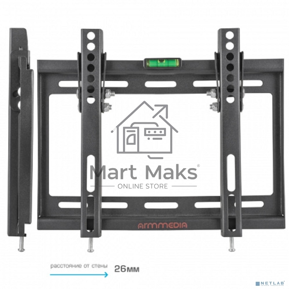 Кронштейн для телевизора Arm Media STEEL-6 черный, 15