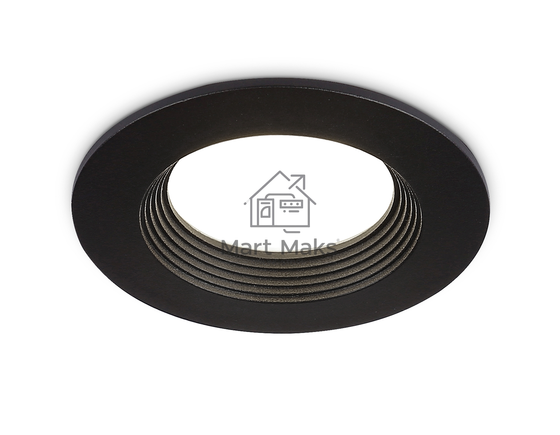 Встраиваемый точечный светильник Ambrella light TN102816 BK черный GU5.3 D80*28