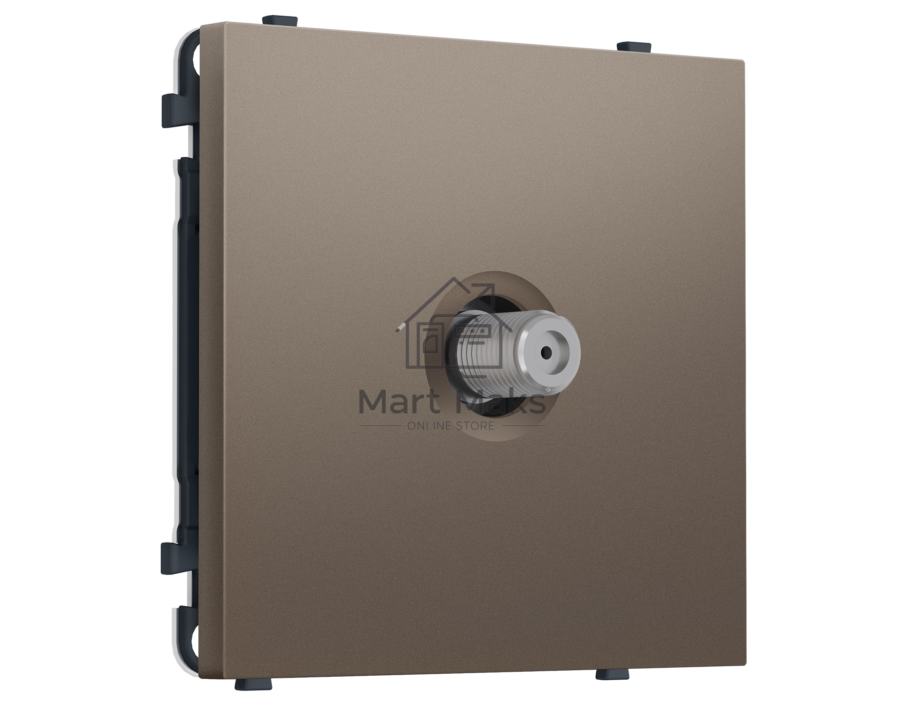 Комплект механизма TV розетки SAT SIGMA Темная бронза матовый 5-2400MHz 3.5dB QUANT PRO (SP6430, PR215)