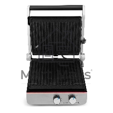 Гриль электрический Domfy Metal DSM-EG502 2200Вт черный/серебристый