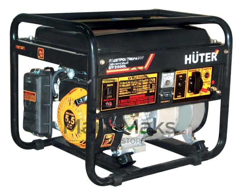 Электрогенератор бензиновый Huter DY2500L, 2.2 кВт, 66 дБ, 38.3 кг