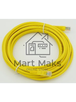 Патч-корд molded 5E Copper 5m желтый