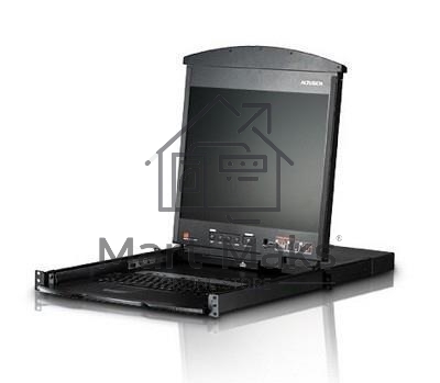 Квм консоль ATEN 8P CAT5 HIGH DENSITY DUAL RAIL LCD OVER