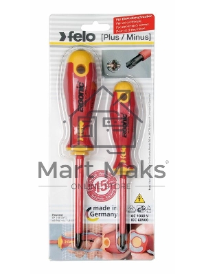 Набор отверток FELO 41792191 набор крестовых диэлектрических отверток ergonic 2шт