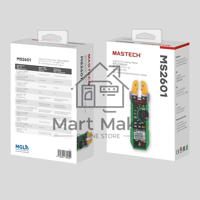 Токовые клещи MS2601 MASTECH